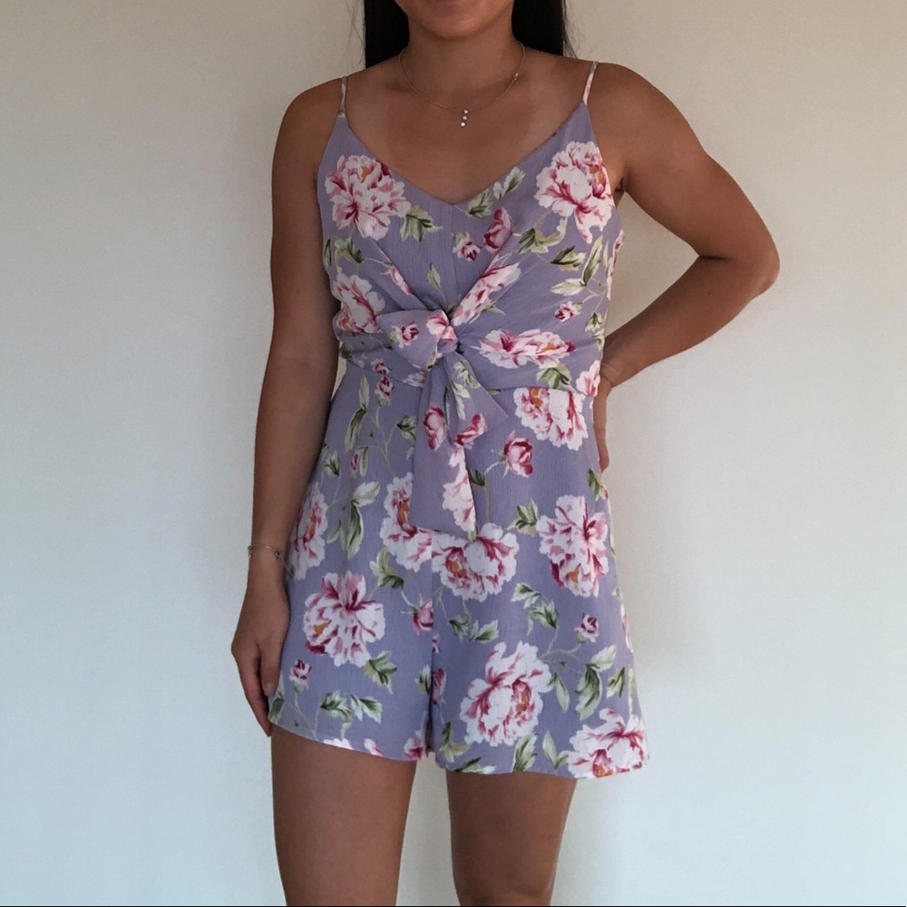 Lavender chiffon romper